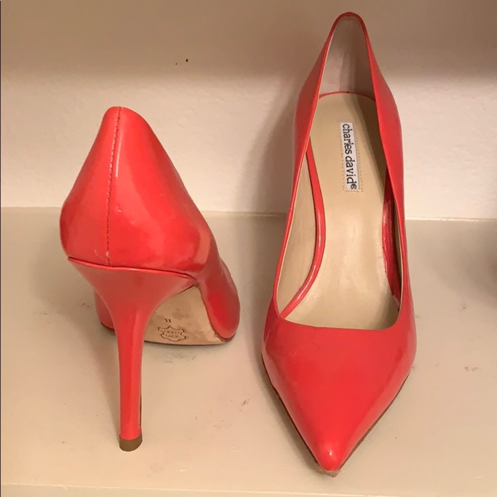 Pointy toe Charles David shoes.